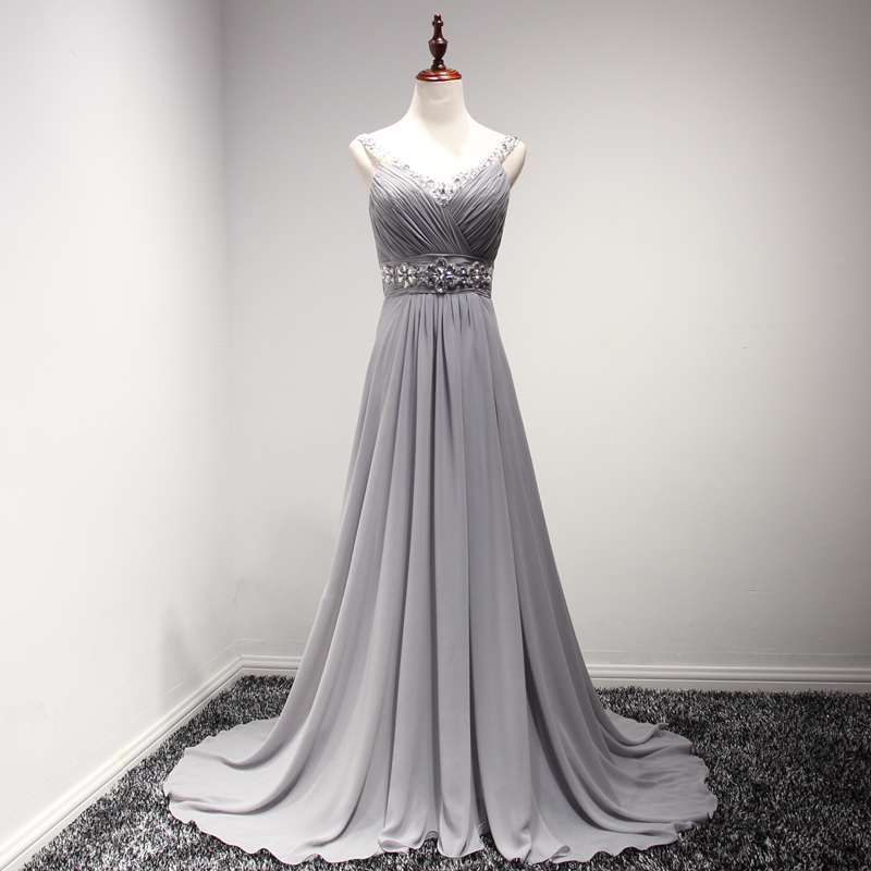  灰色婚禮禮服